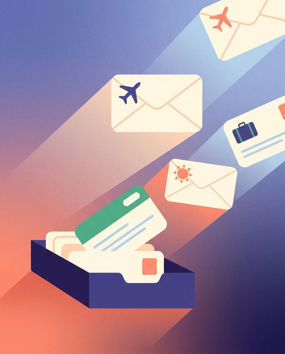 Multiple mailboxes — TripNoted recognizes these confirmations automatically